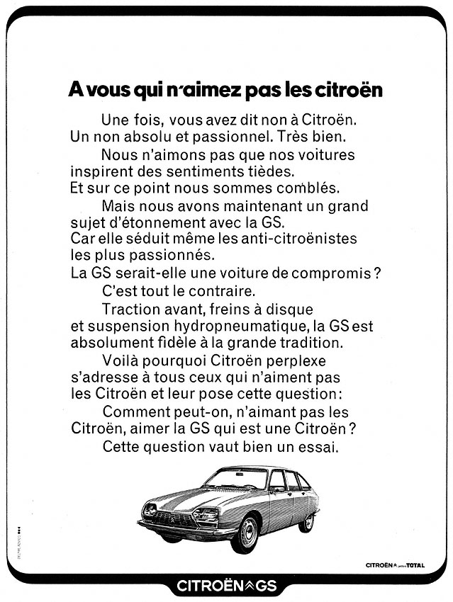 Advert Citron 1972