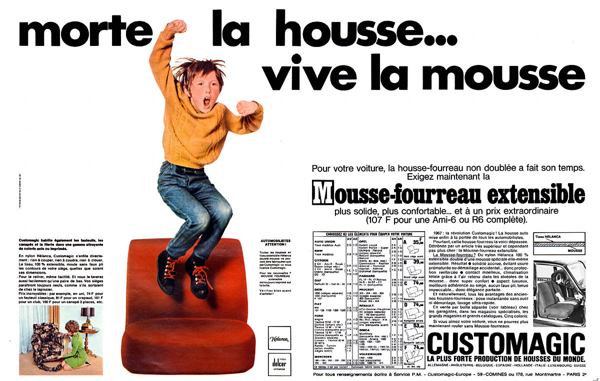 Advert Customagic 1969