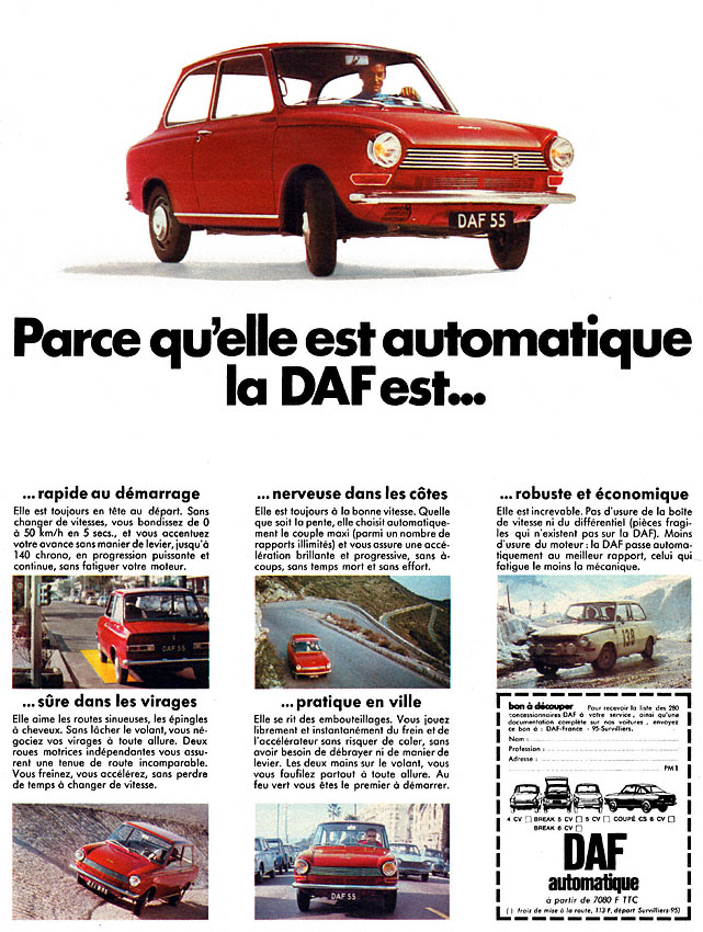 Advert Daf 1969