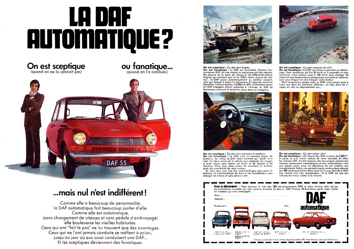 Advert Daf 1969