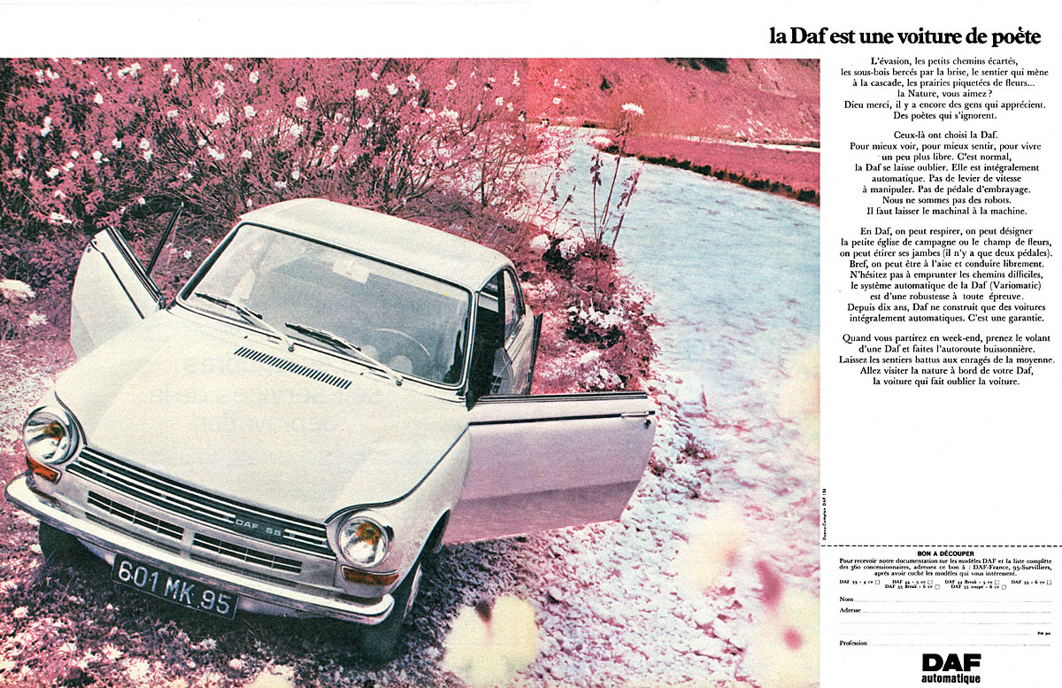 Advert Daf 1970