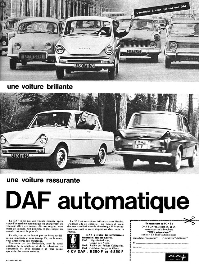 Advert Daf 1964