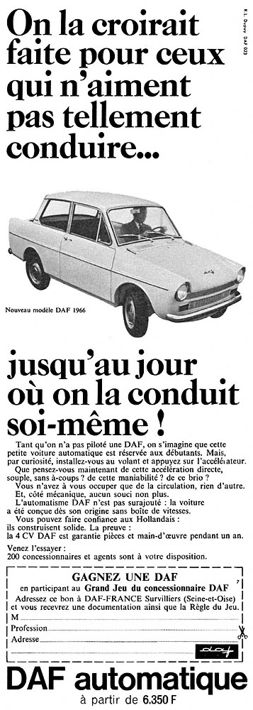Advert Daf 1965