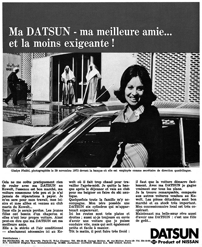 Advert Datsun 1975