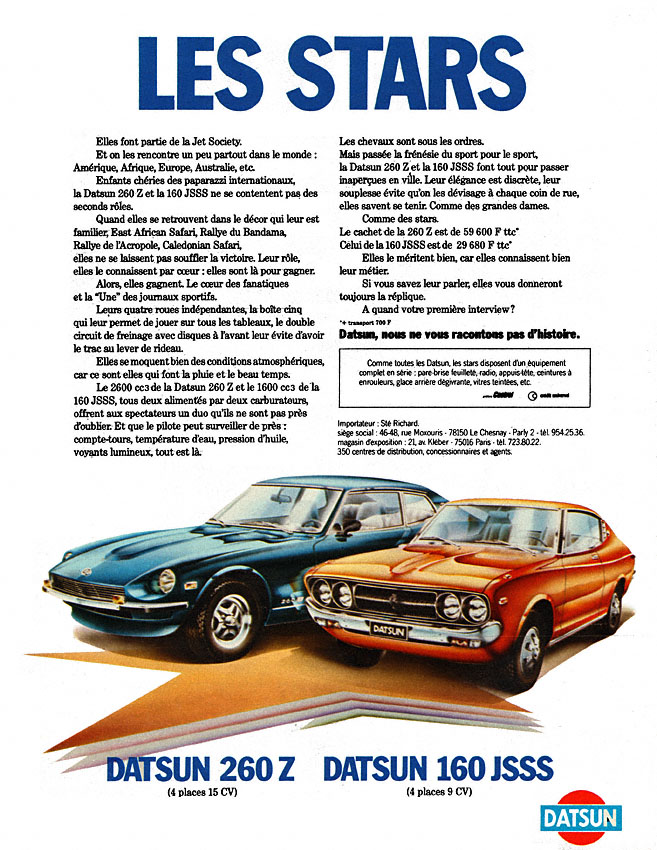 Advert Datsun 1977