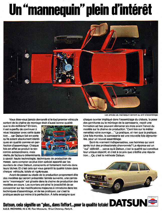 Advert Datsun 1979