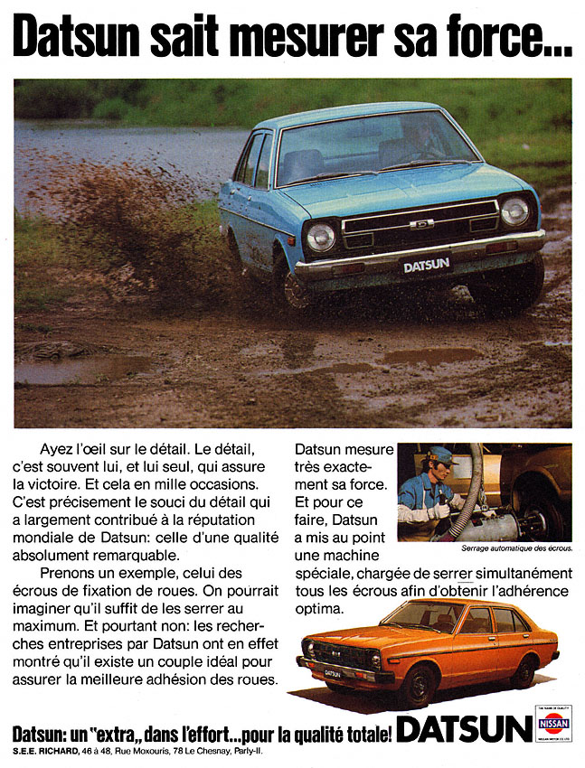 Advert Datsun 1980