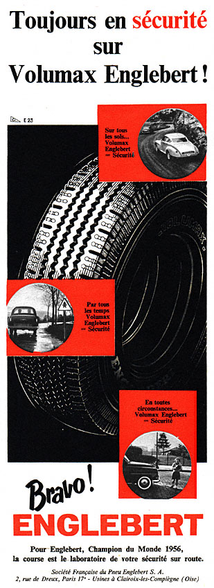 Advert Englebert 1957