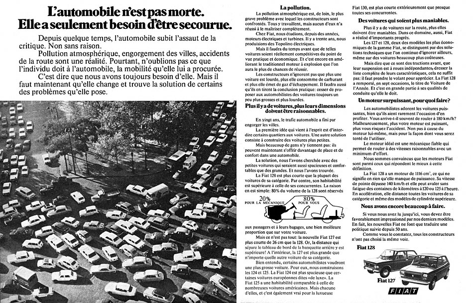 Advert Fiat 1972