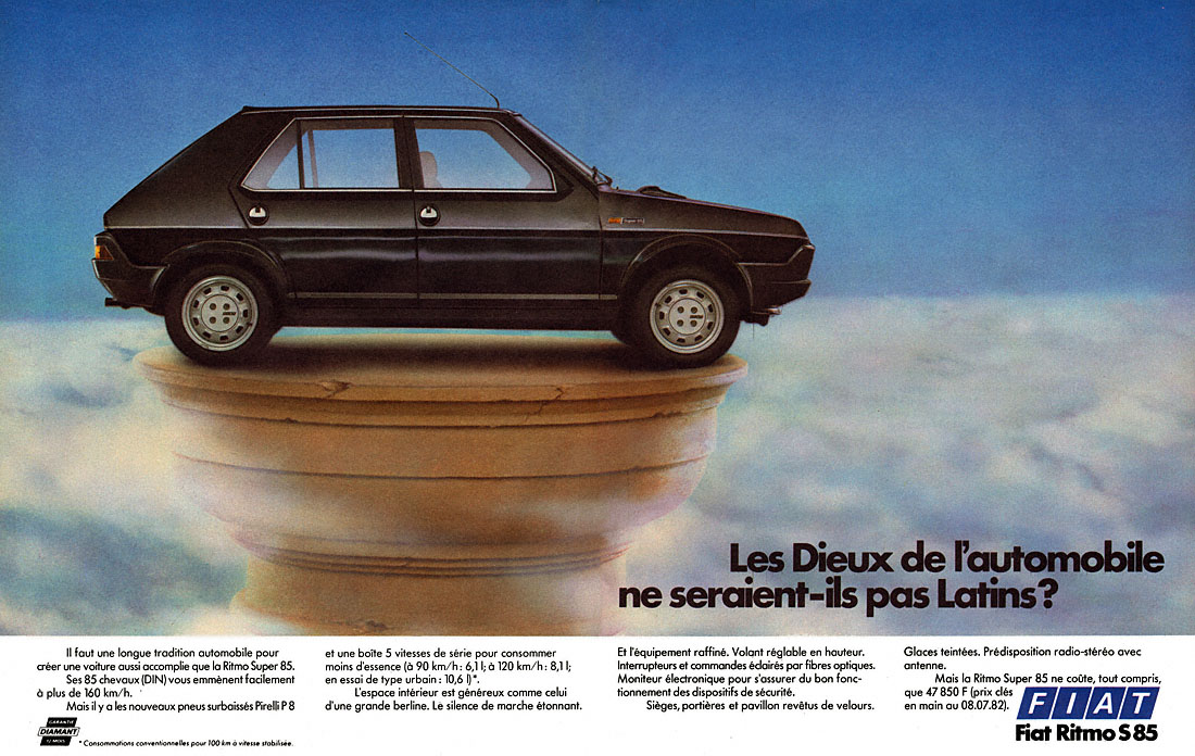 Advert Fiat 1982