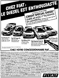 Advert Fiat 1983