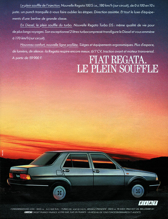 Advert Fiat 1987