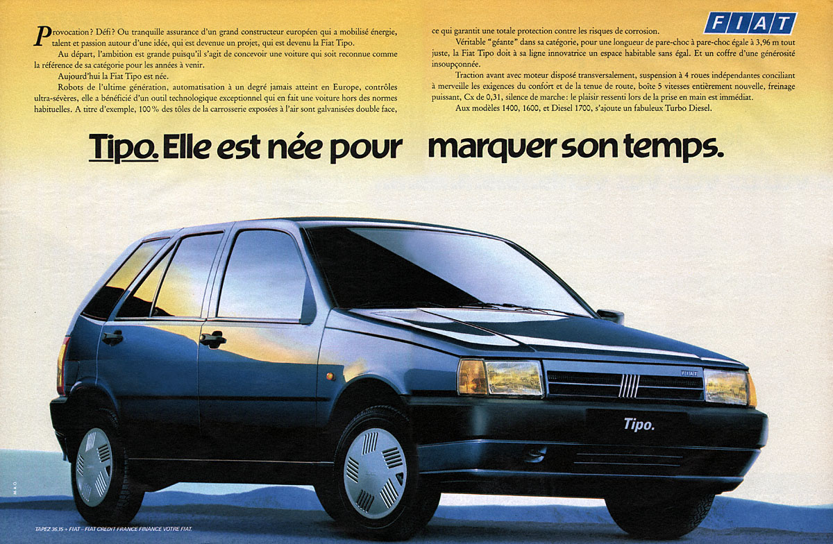 Advert Fiat 1988