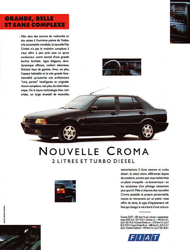 Advert Fiat 1991