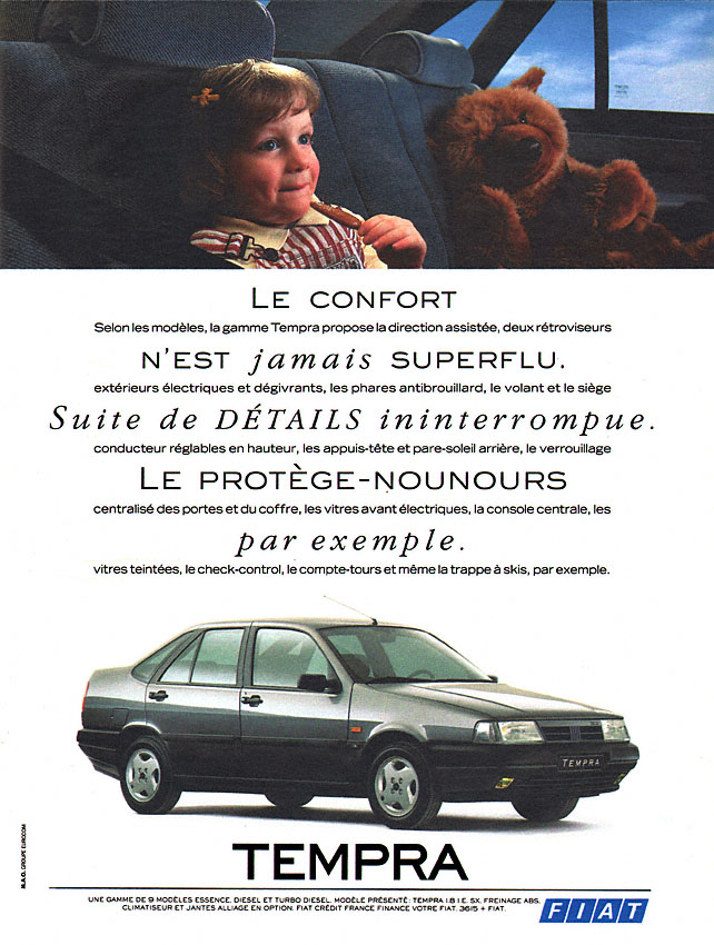 Advert Fiat 1991