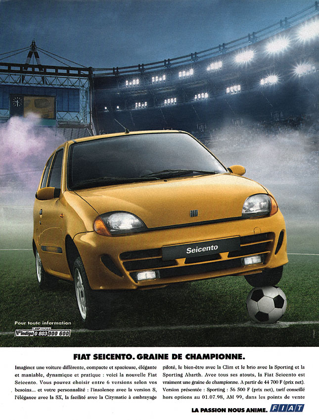 Advert Fiat 1998