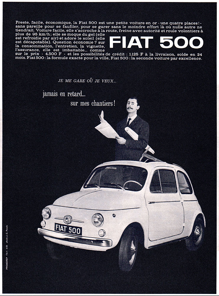 Advert Fiat 1963