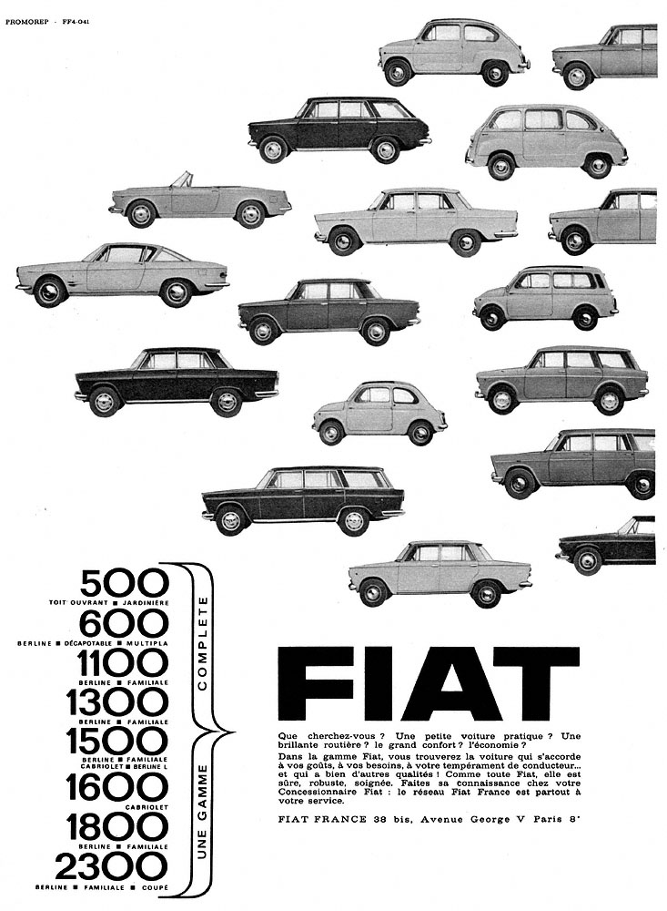 Advert Fiat 1963
