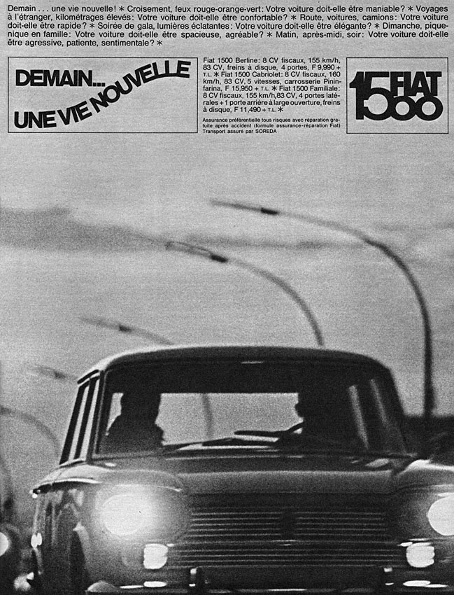 Advert Fiat 1966