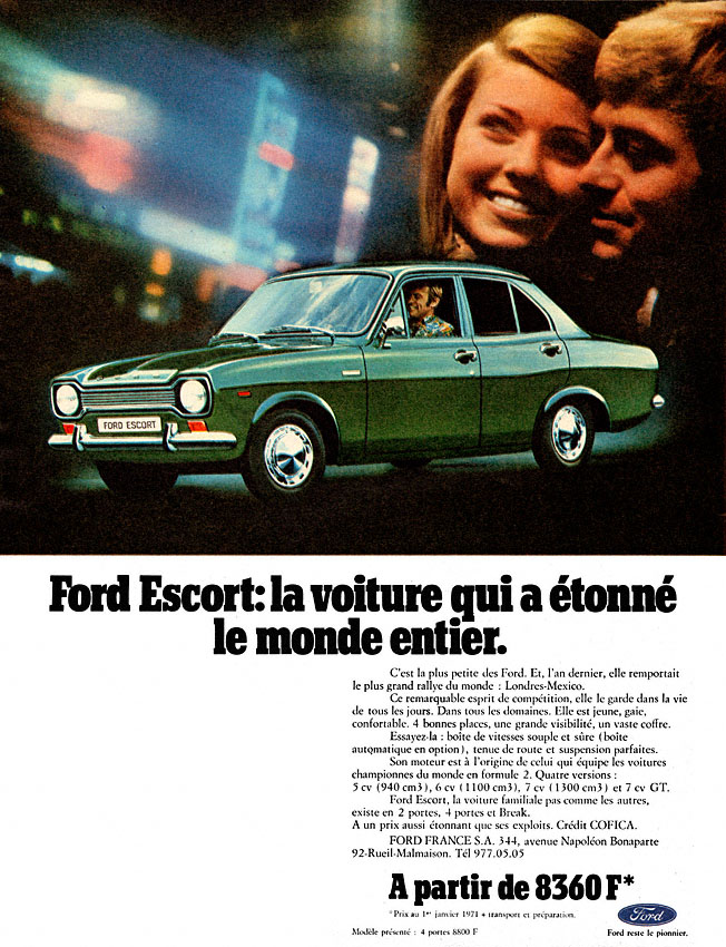 Advert Ford 1971