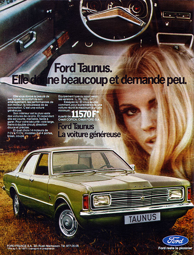 Advert Ford 1971