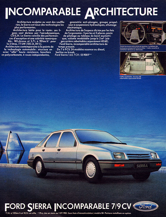 Advert Ford 1983