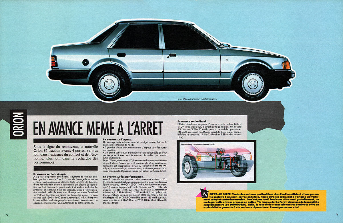Advert Ford 1986