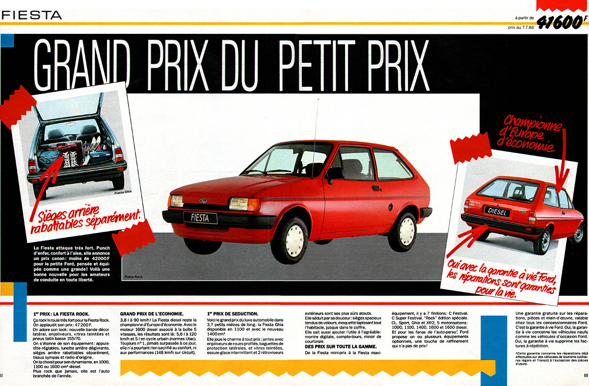 Advert Ford 1986