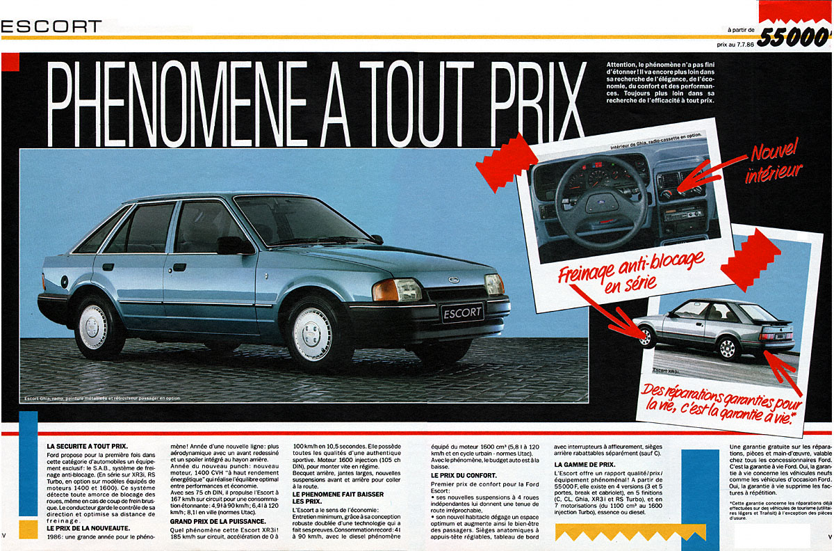 Advert Ford 1986