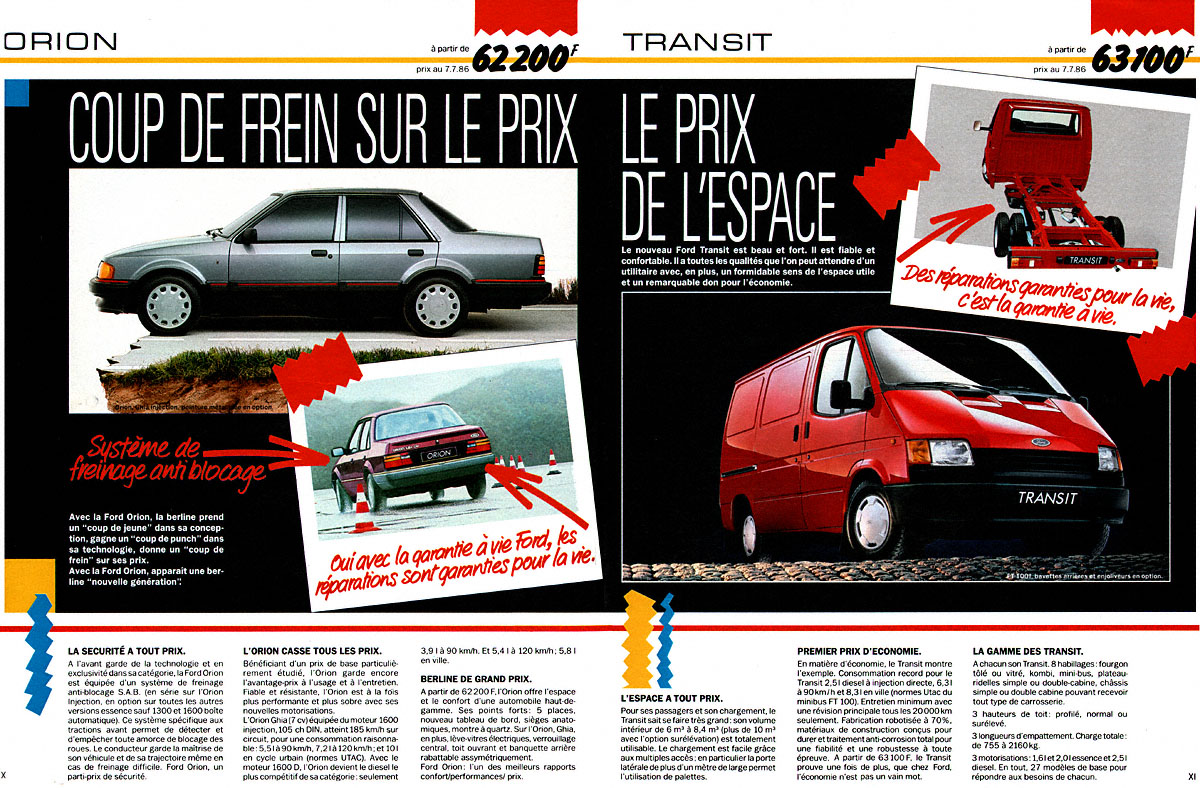 Advert Ford 1986