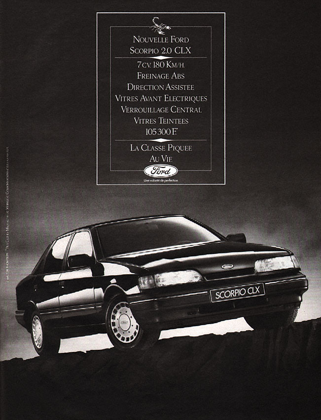 Advert Ford 1987