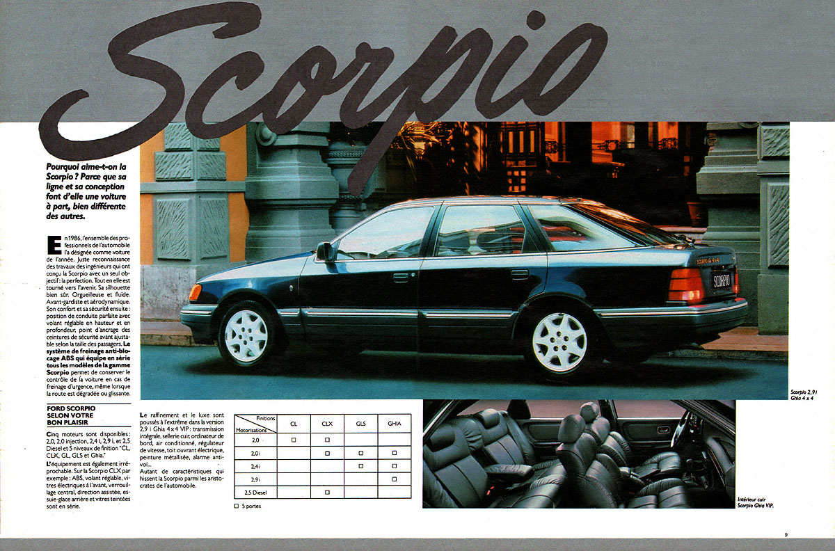 Advert Ford 1989