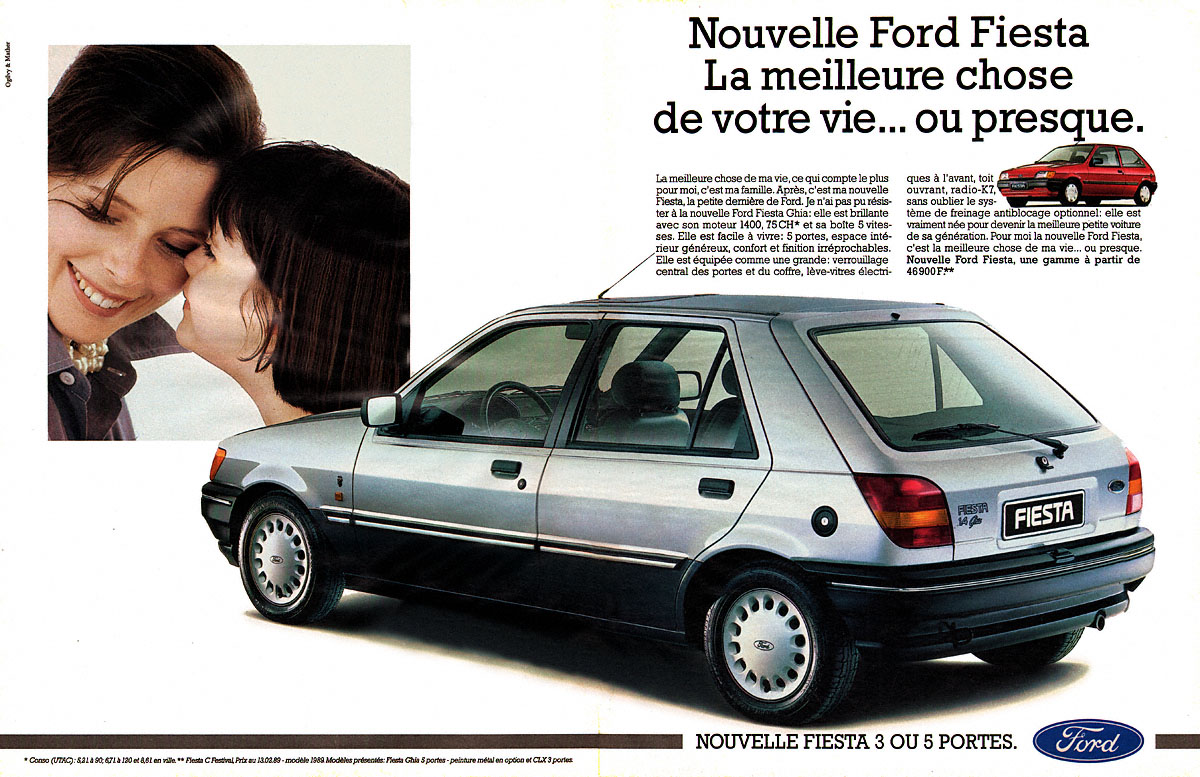 Advert Ford 1989