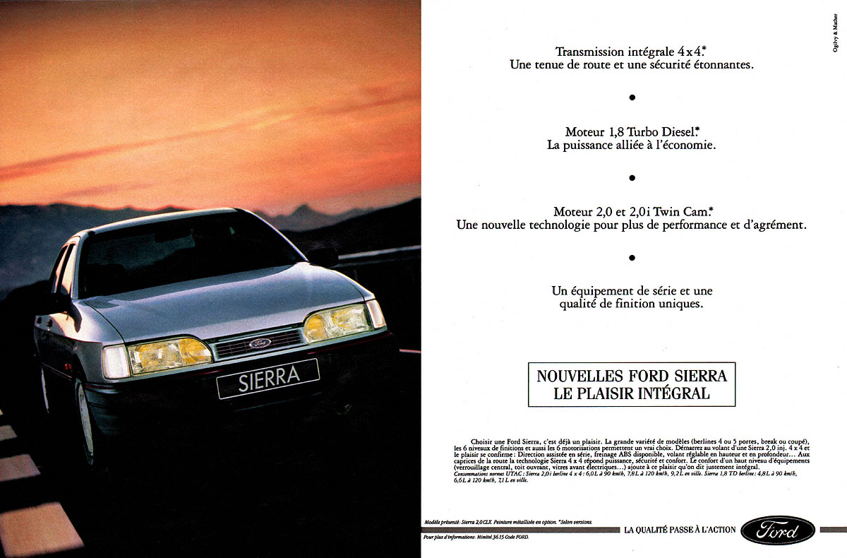 Advert Ford 1990