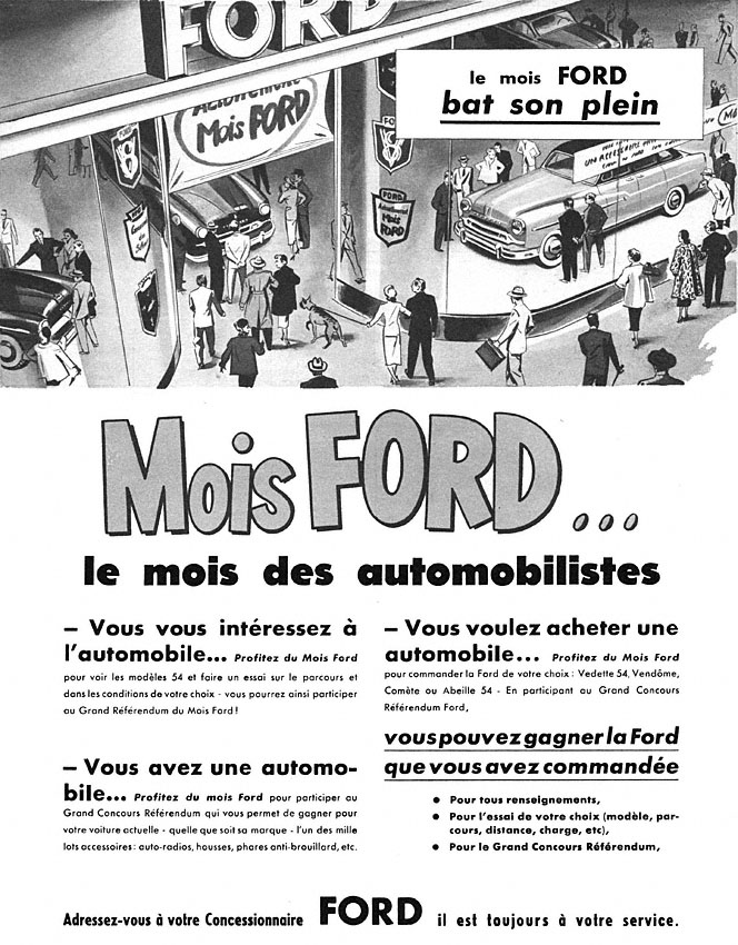 Advert Ford 1954