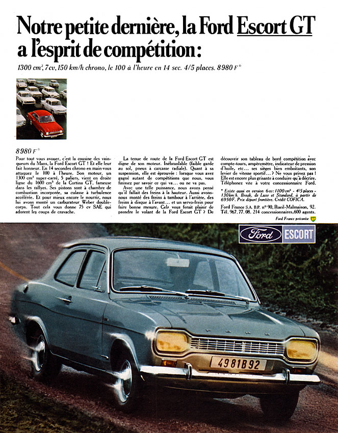 Advert Ford 1968