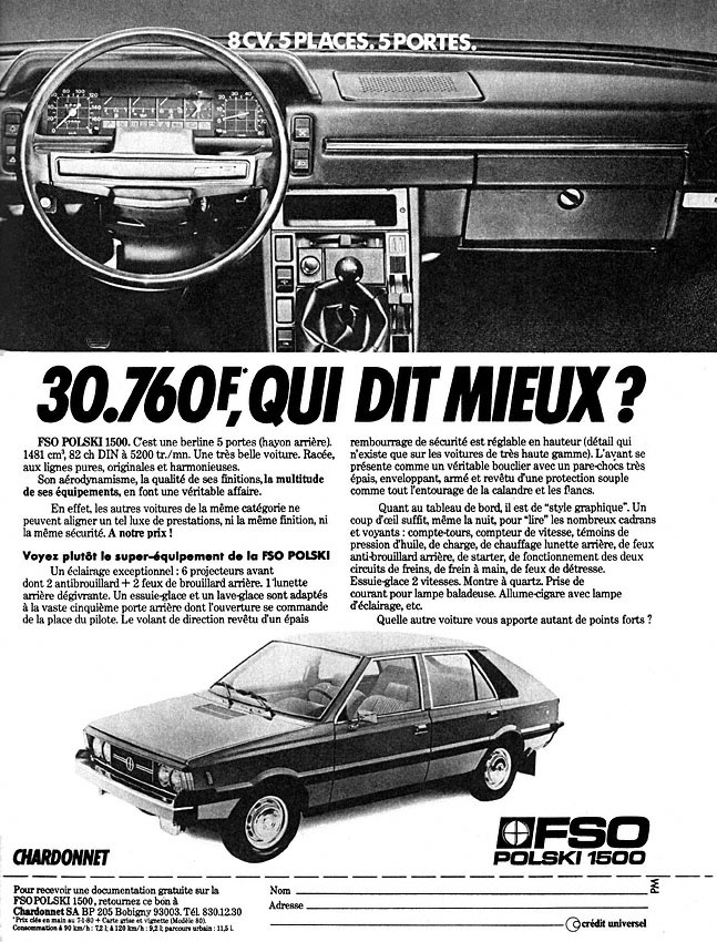 Advert Fso 1980