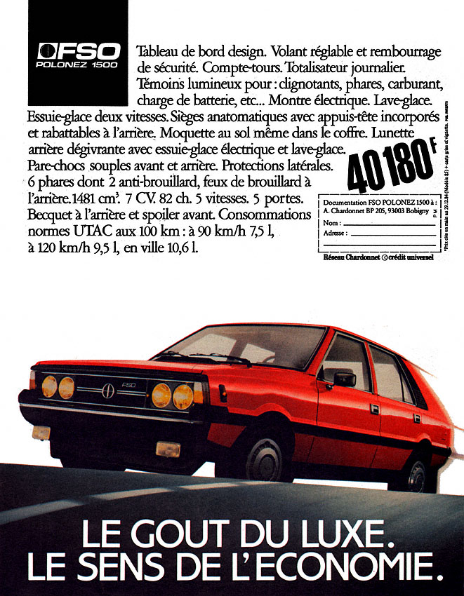 Advert Fso 1985