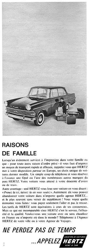 Advert Hertz 1962