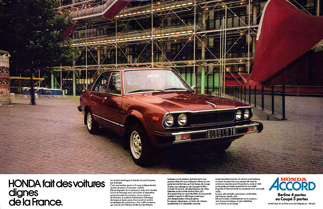 Advert Honda 1978