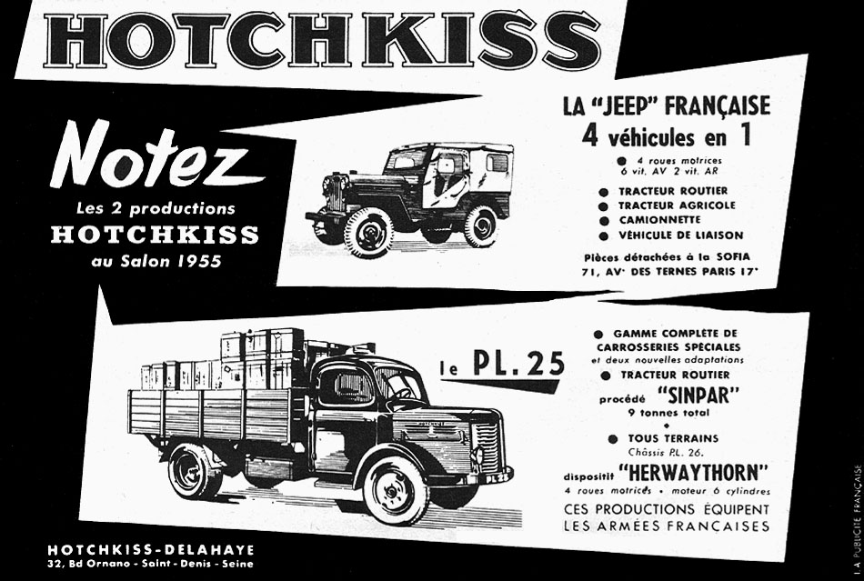 Advert Hotchkiss 1955