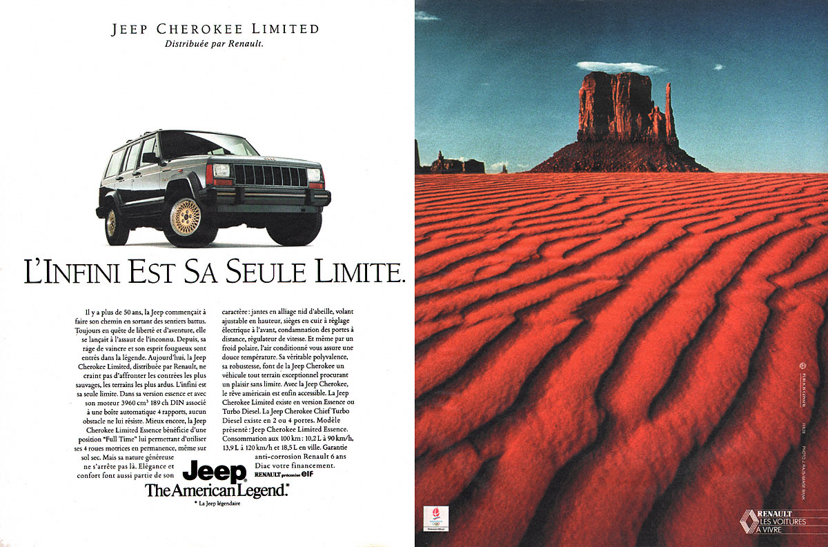 Advert Jeep 1991
