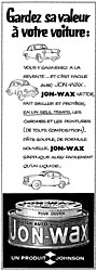 Advert Jon-Wax 1959