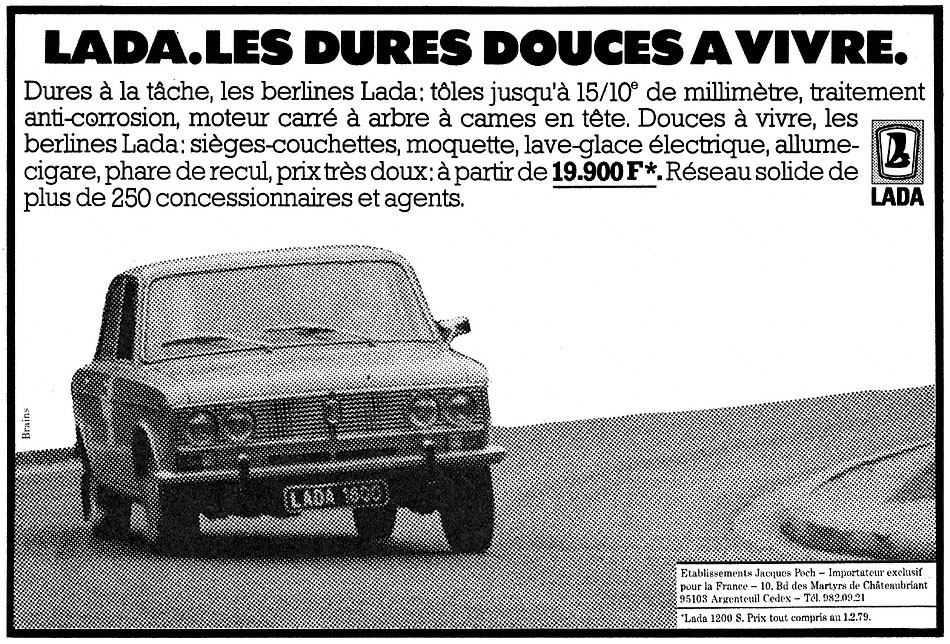 Advert Lada 1979