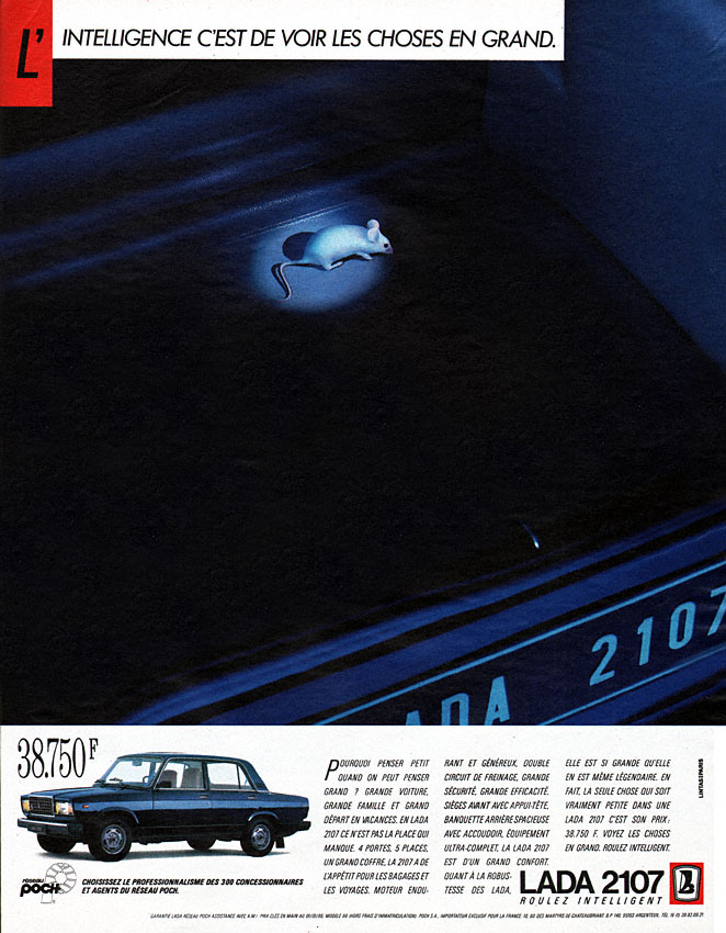 Advert Lada 1986