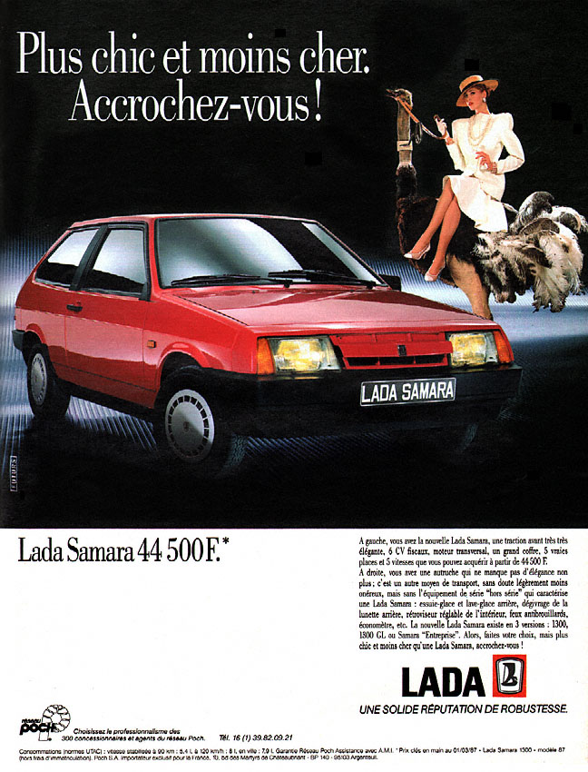 Advert Lada 1987