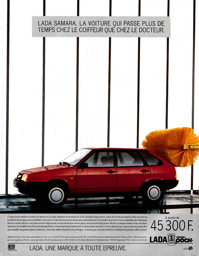 Advert Lada 1989