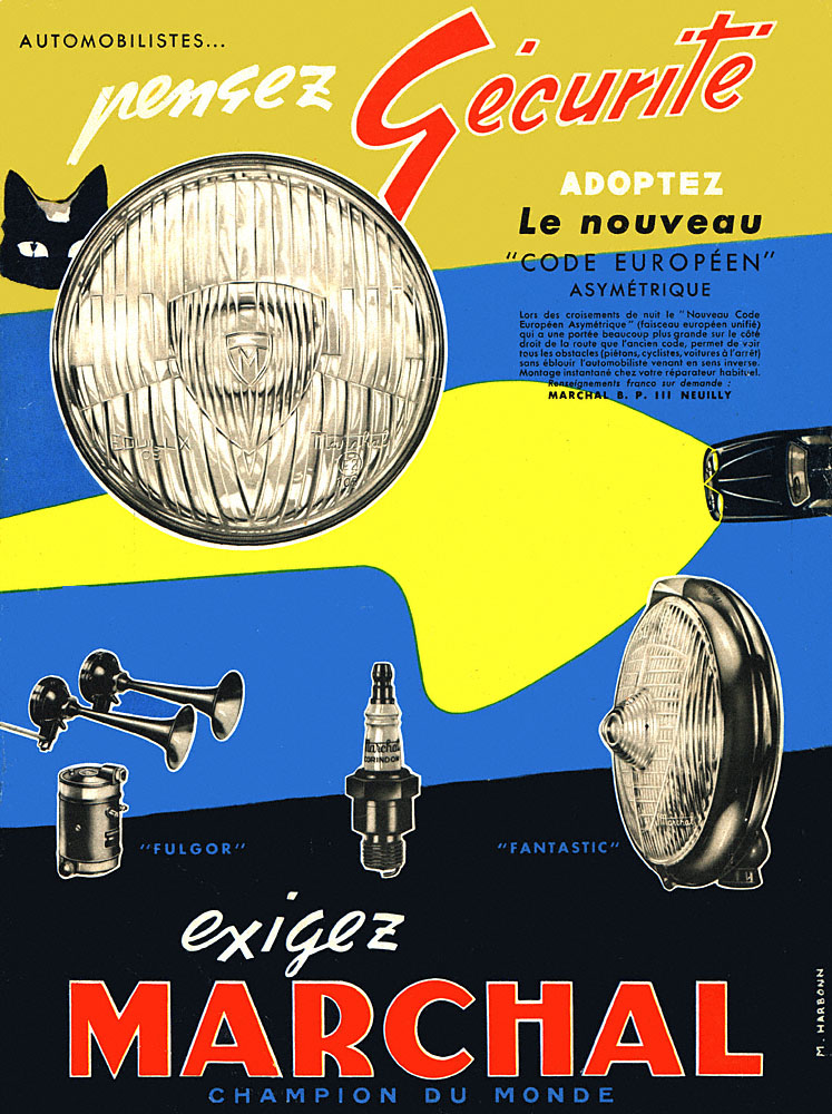 Advert Marchal 1957