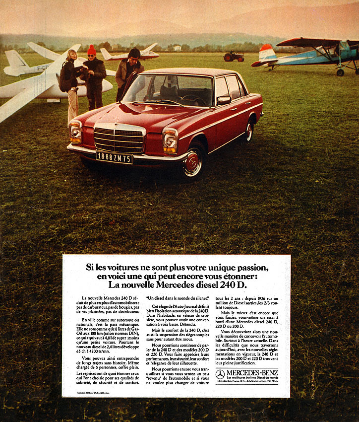 Advert Mercedes 1974
