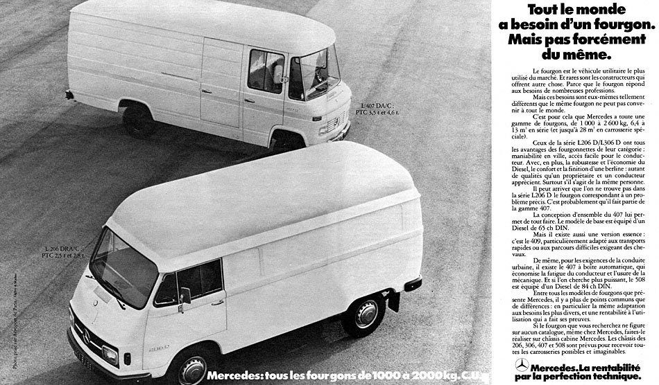 Advert Mercedes 1976